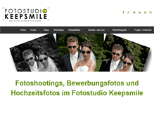 Tablet Screenshot of fotostudio-keepsmile.de